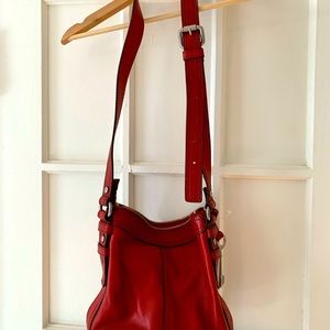 Fossil crossbody leather purse